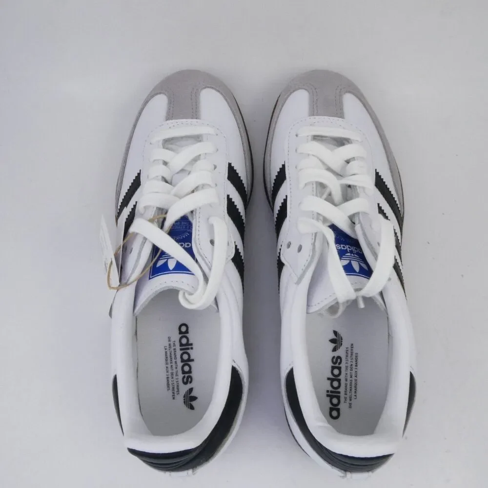 adidas Originals Women's US 5 Samba OG Trainers Youth 4 White/Black B75806 - Picture 7 of 10